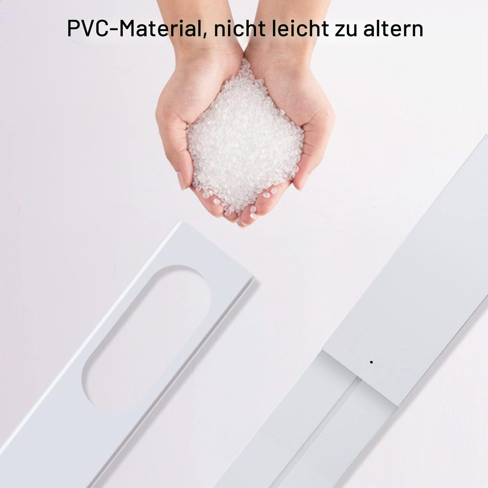 Raguso Tragbares Klimaanlagen Fenster Kit , AC Fenster Entlüftungs Kit Einfach zu installierendes 4 teiliges PVC ABS mit hoher Dichte für Zuhause