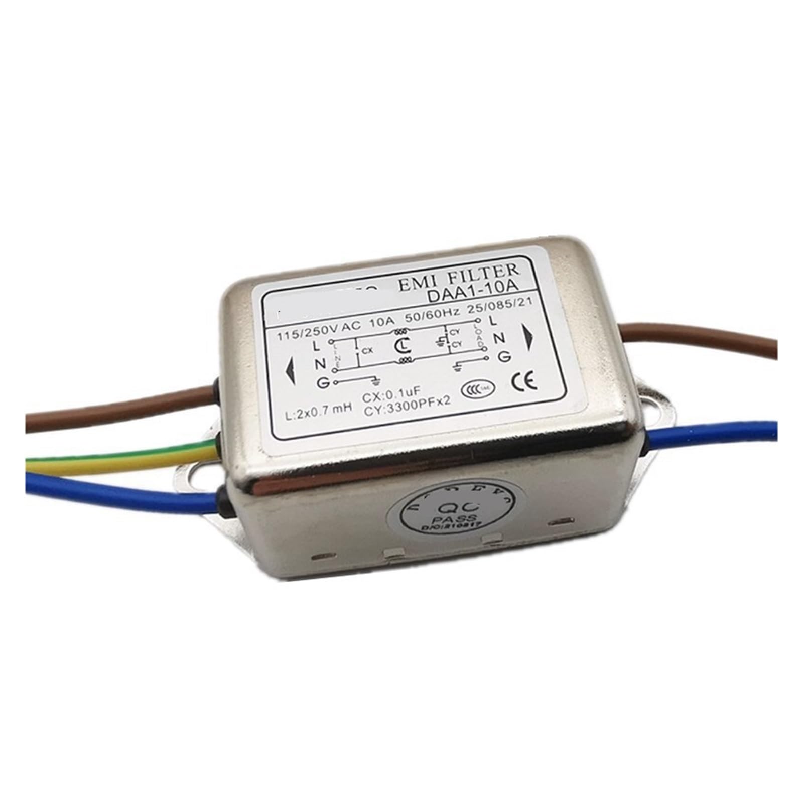 Filtre d'alimentation ca 220V 10A résout les pannes d'interférence DAA1 - 3