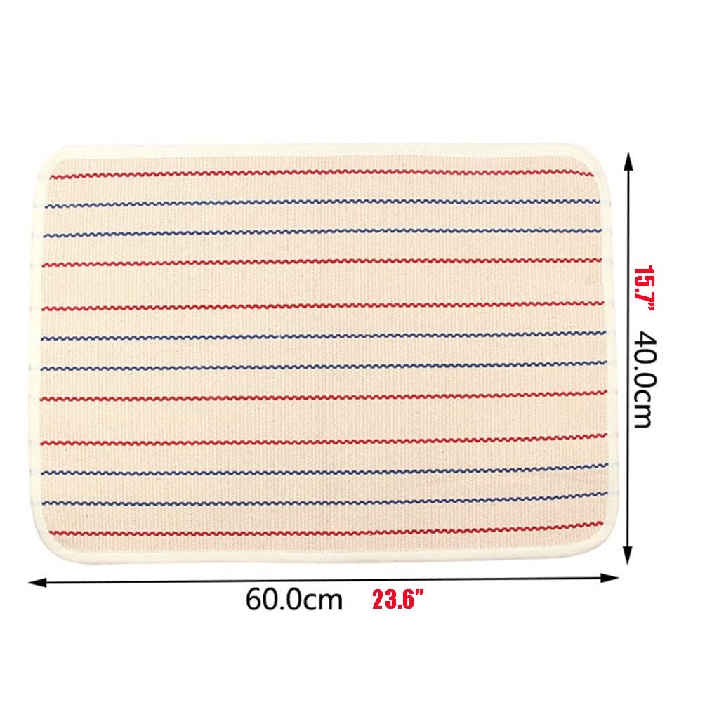 Tapis De Travail Montessori En Coton - 60x40 Cm, Couleur Gris - Pour Activités Pédagogiques à La Maison Ou à L'École