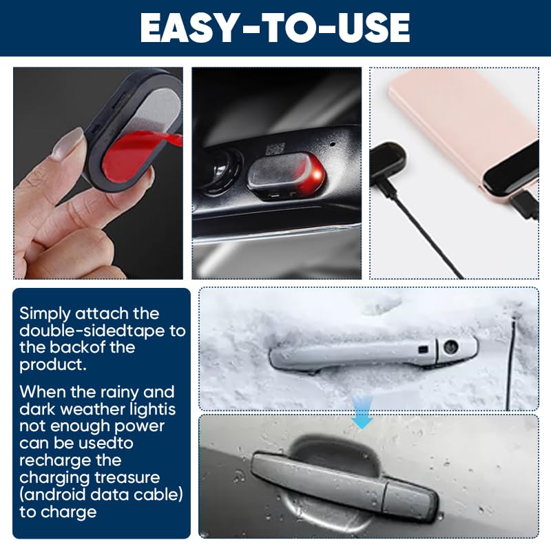 Image of Dodorado Car Interference Antifreeze Instrument,Universal Windshield Ice Melter for Cars - Rapid-Action Defroster with Solar Charging, Reusable Winter Solution for All Vehicles(5 sets)