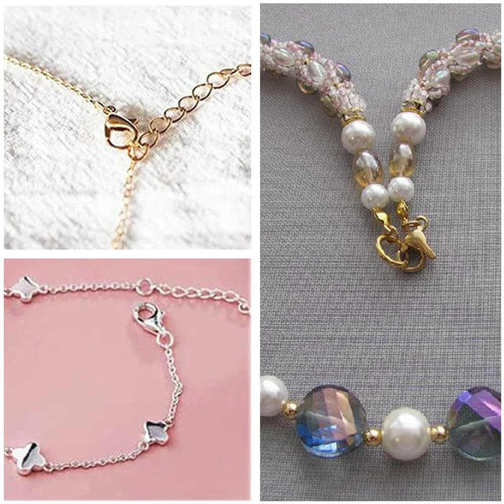 100 szt. karabińczyk zapięcie haki końcowe złącza klamra DIY naszyjnik bransoletka akcesoria do produkcji biżuterii karabińczyk klamry mini bransoletki klamry