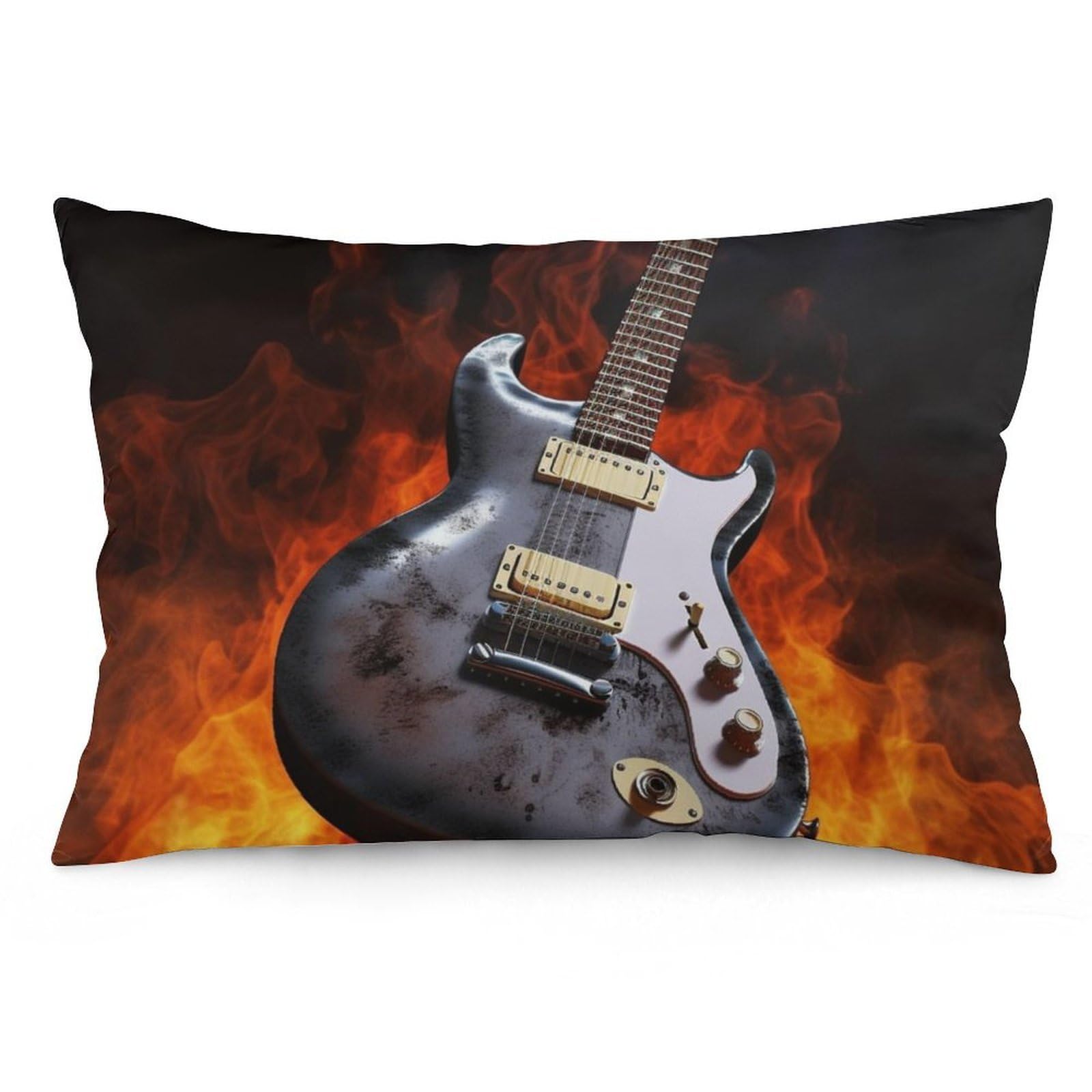 NTVOWPZO 2 Pack Decoration Throw Pillow Covers 20"x30" Pillowcases Covers Rock Guitar Pillowcases Modern Farmhouse Home Decor Sofa Cushions Covers for Couch Bed Living Room