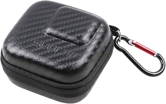 SUREWO Mini Carrying Case for GoPro Hero 11/10 Black, Hard Case Travel Portable Bag Compatible with GoPro Hero 9/8/7/6/5 Black,DJI Osmo Action,AKASO/Campark/YI Action Camera and More (Black, Mini)