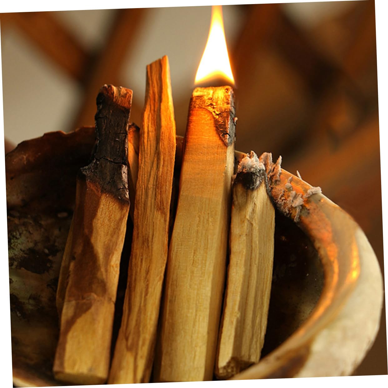 Alipis 10 Piezas Varillas De Madera Sagrada Varillas De Incienso Naturales para Yoga Meditación y Purificación De Espacio Hogar