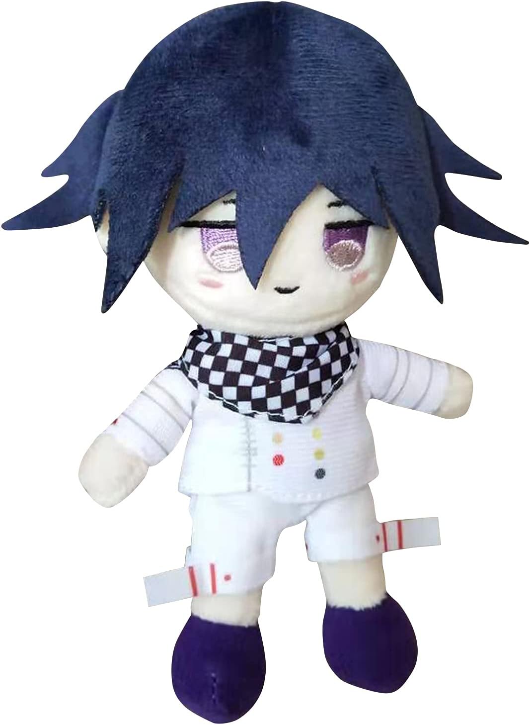 Kokichi Ouma Plush Anime Game 15cm Saihara Shuichi/Akamatsu Kaede Plush Doll Anime Cartoon Throw Pillows Figure Plushie Stuffed Soft for Fans