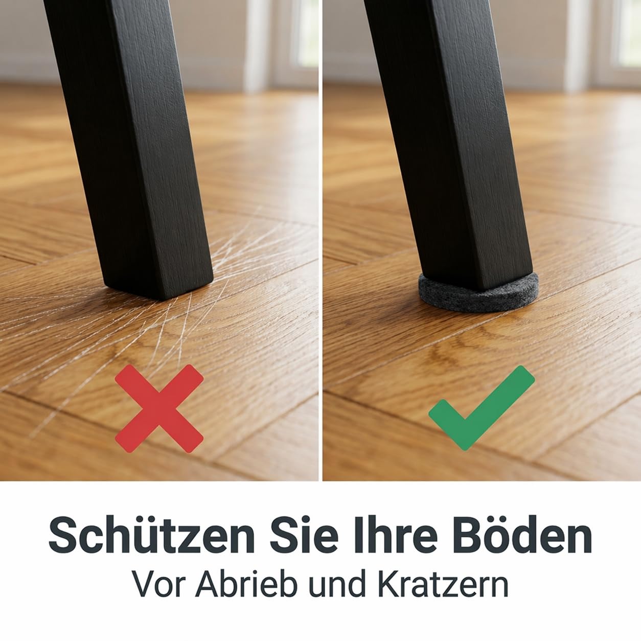 peha® Feltrini / Mobili scivola, autoadesiva, PREMIUM - 5,0 mm altezza | Ø 50 mm (4 pezzi)