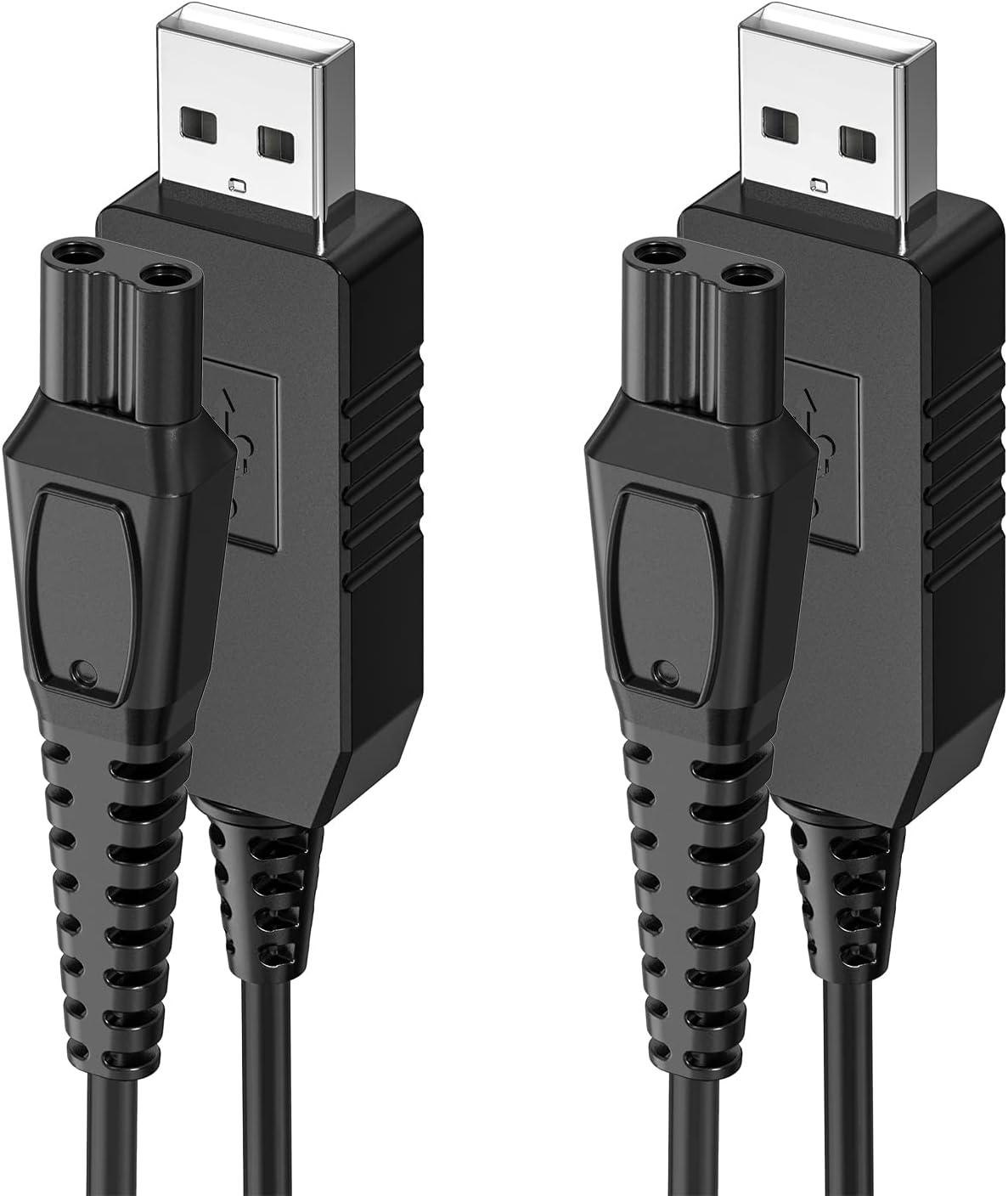 15V Charger Cable for Philips 2 Pack, Ancable USB Charging Cable for Philips 3000 5000 7000 Series Norelco HQ8505 mg7750 mg7790 Electric Shaver Razor,Aquatec,Arcitec,Multigroom Beard Trimmer