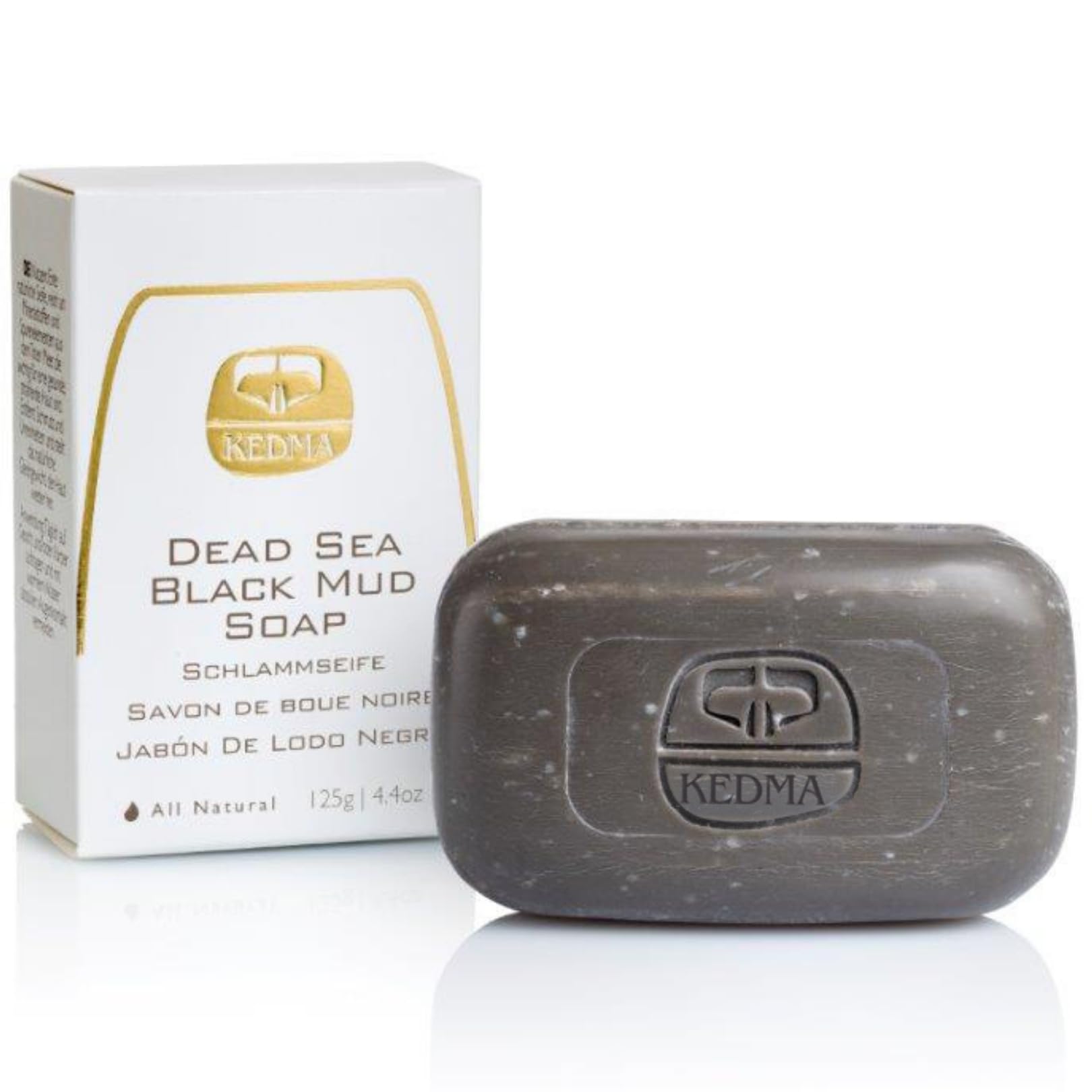 Kedma - Black Mud Soap from the Dead Sea - Deep Cleansing and Purifying - For Problem Skin - 125g