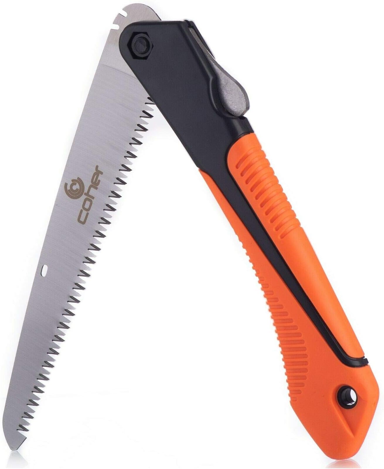 - coher Folding Hand Saw for Tree Pruning, Camping, Gardening, Hunting. Cutting Wood, PVC, Bone with Ergonomic Handle Design