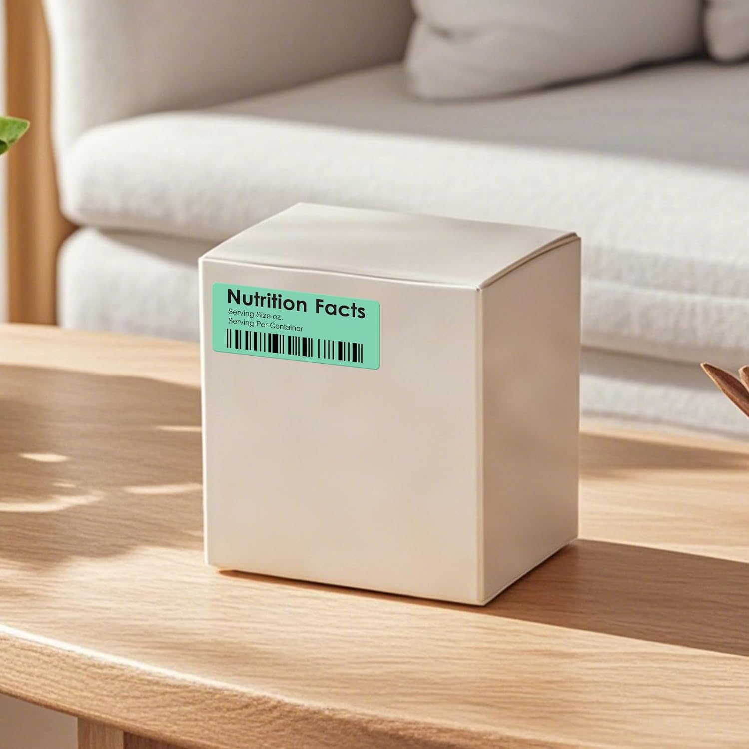 Thermal Labels 2×1 Inch Vinyl Green Rectangle Stickers for M110 M120 M220 M221 Self-Adhesive Waterproof Portable Direct Printer Label for Business Logo Design 350 PCS - Image 3