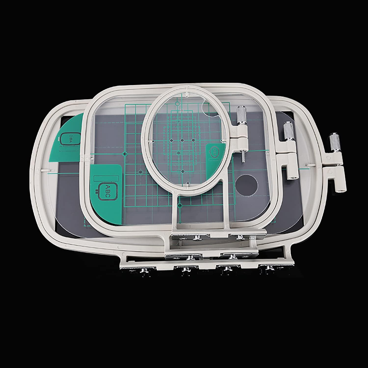 Sowiichi Domestic Sewing Machine Embroidery Hoops for Brother NV500/ NV500D/ NV900/ NV950D/ NV180/P-1000/ PE-300S/ PE-400D/ EMS10/ ZZ3-B140 (3in1 Set)