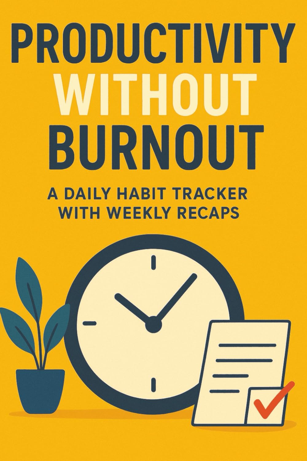 Productivity Without Burnout - A Daily Habit Tracker with Weekly Recaps: Reclaim Your Focus. Restore Your Energy. Track What Matters