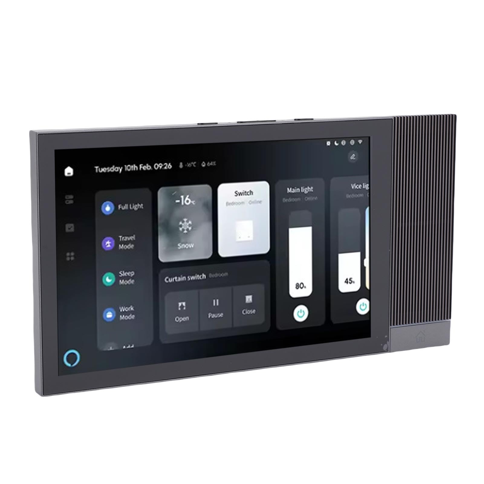 Generic Lettore di Controllo Vocale Touch Screen Smart Control Pannello Domotico Multifunzione da 8 Pollici per Case Intelligenti