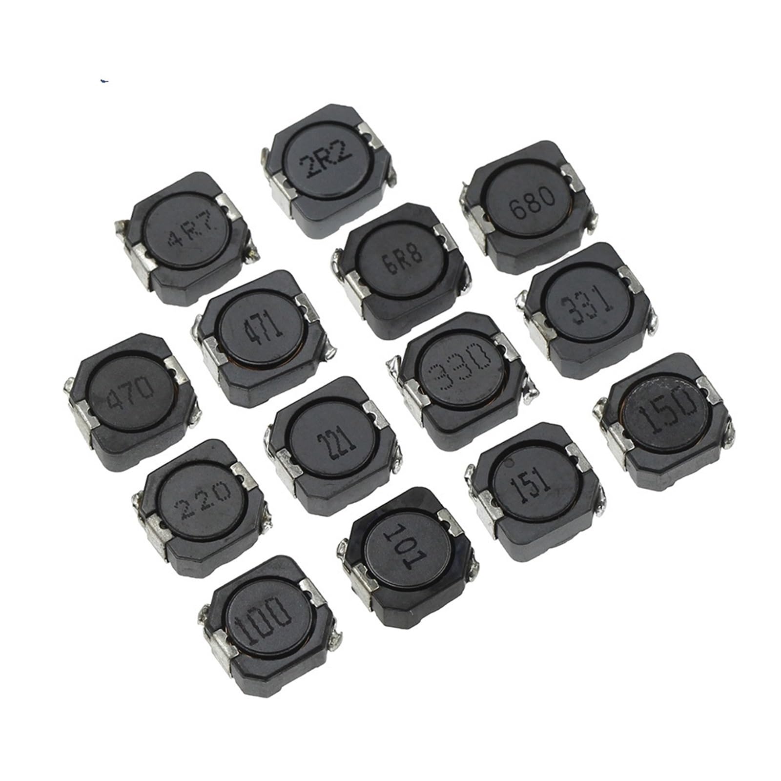 10Pcs CDRH104R Power Inductor Shielding 2.2/4.7/6.8/10/15/22/47/68UH SMD Inductance CD104 100/150/220/330/470UH 10 * 10 * 4(680UH-681)