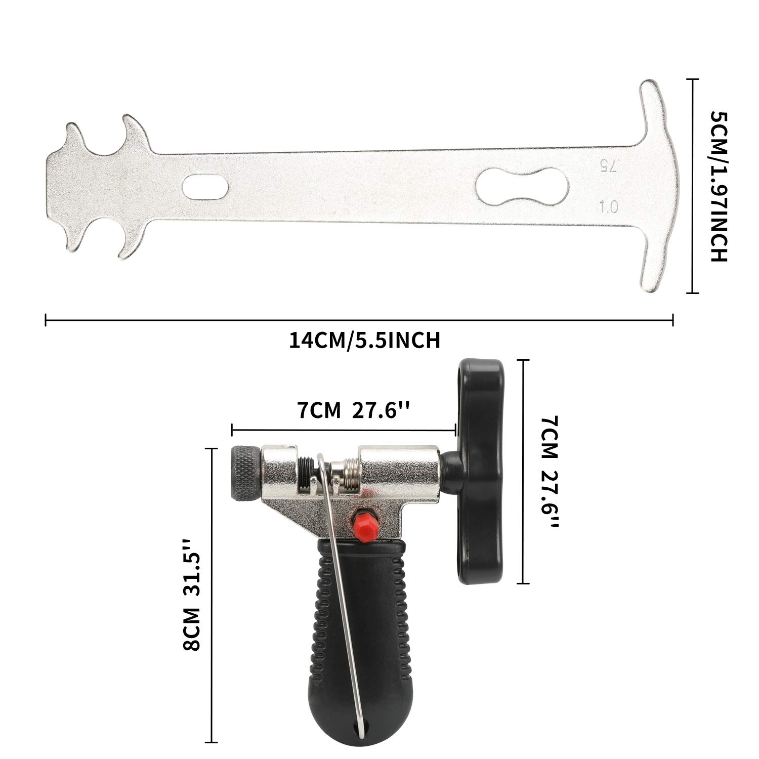 FOUORTUNATE-BEE Fahrradständer Fahrradkette Reparatur Set (Kettennieter Fahrrad, Kettenzange