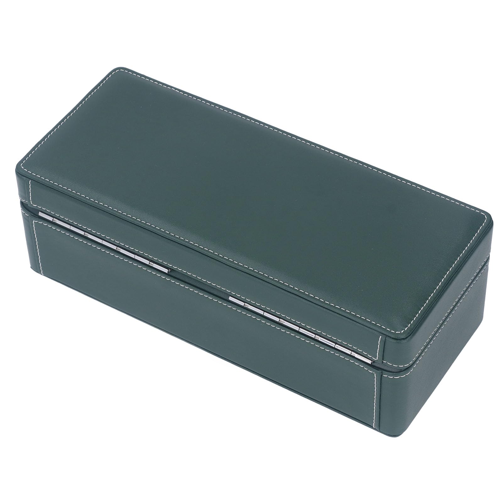 Box di Orologi a 4 Slot con Chiave in Pelle in Microfibra - Spazio di Lusso Verde per Orologi Meccanici e Display di Gioielli