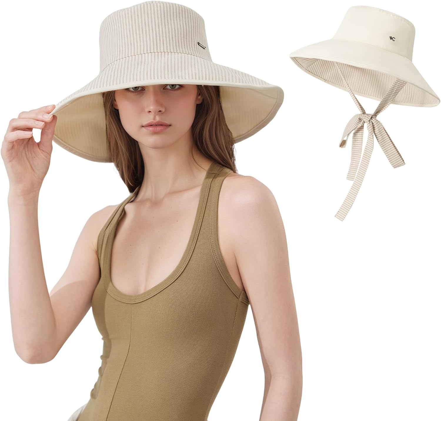 “VVCsunshine Women’s Reversible Wide Brim Sun Hat | UPF 50+ UV Protection”