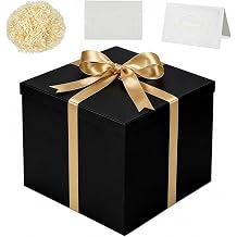 XXL Gift Box with Lid 30 x 30 x 25 cm Premium Black