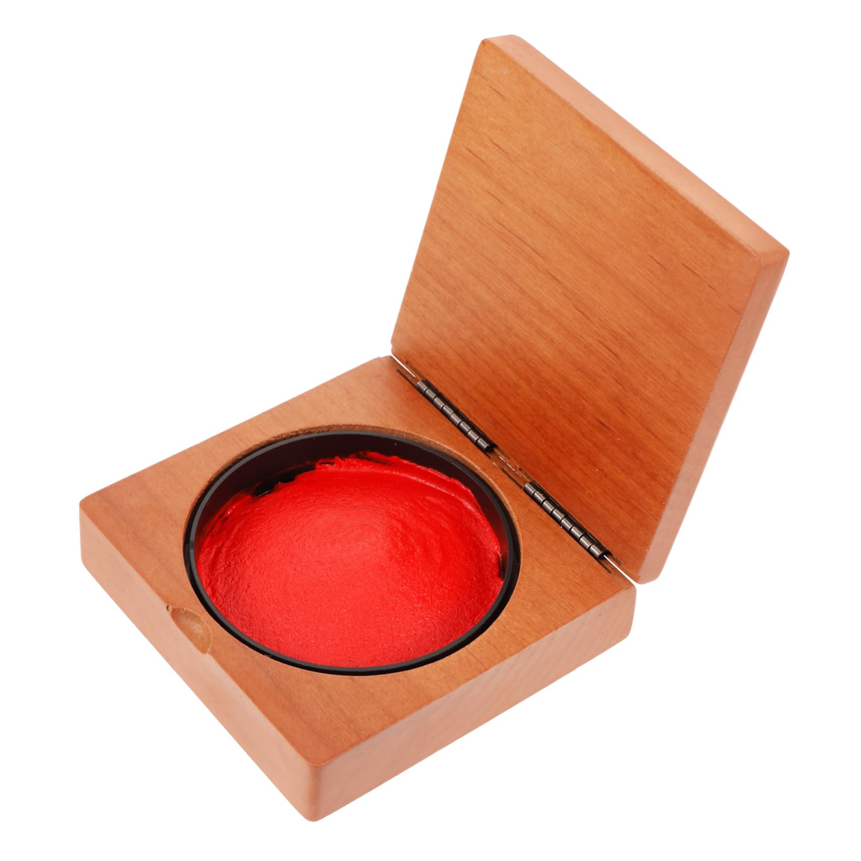 DOITOOL Vintage Wooden Box Multi Functional Storage Case for Ink Paste and Seals Portable Wooden Stamp Container for Desk Organization