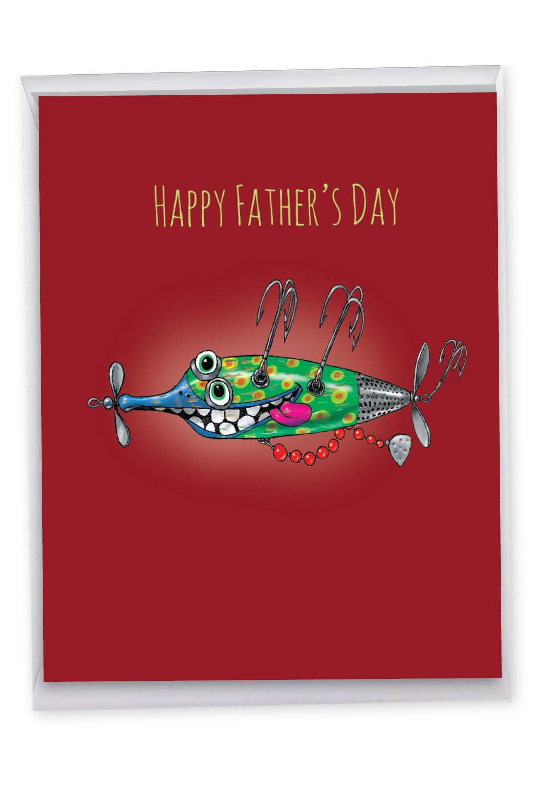 The Best Card Company - 1 Jumbo Big Father's Day Card for Dad, Pa, Pop, Daddy, Stepfathers with Envelope (8.5 x 11 Inch) - Appreciation Notecard, Love