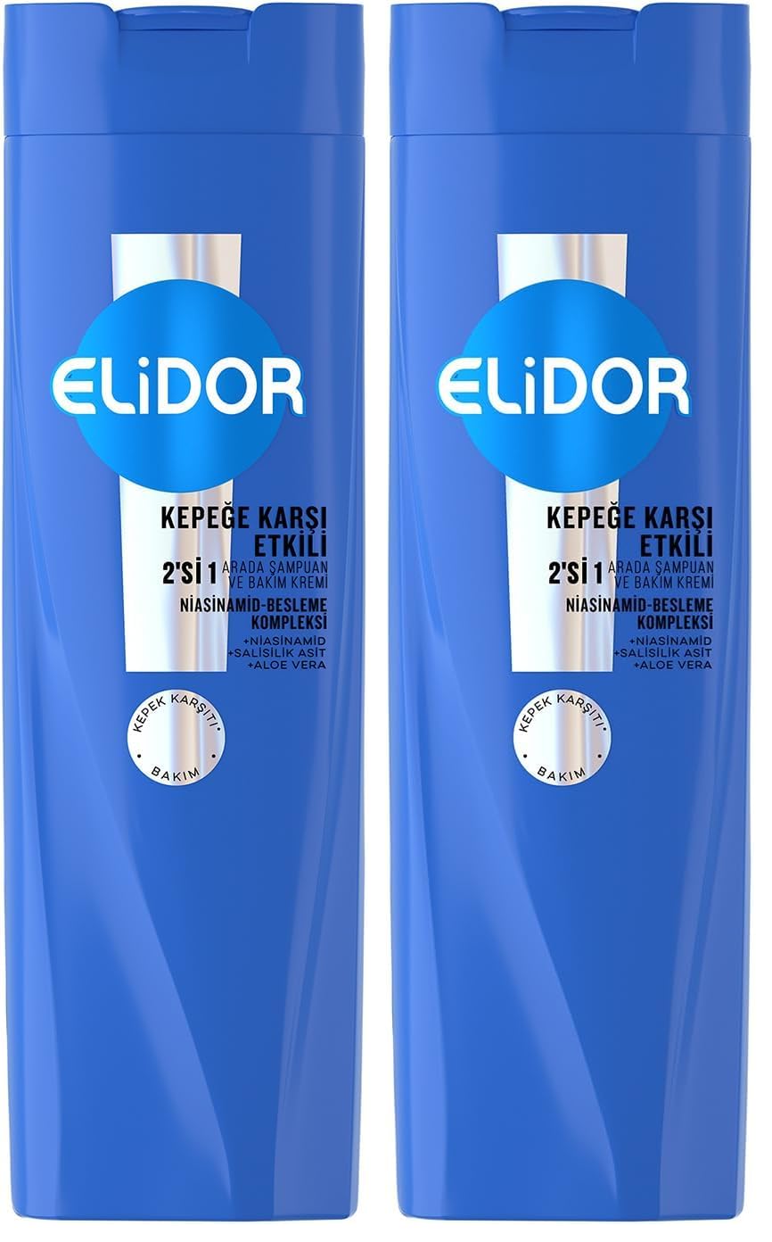 Elidor Şampuan ve Saç Bakım Kremi Kepeğe Karşı Etkili 400 ml 2li paket
