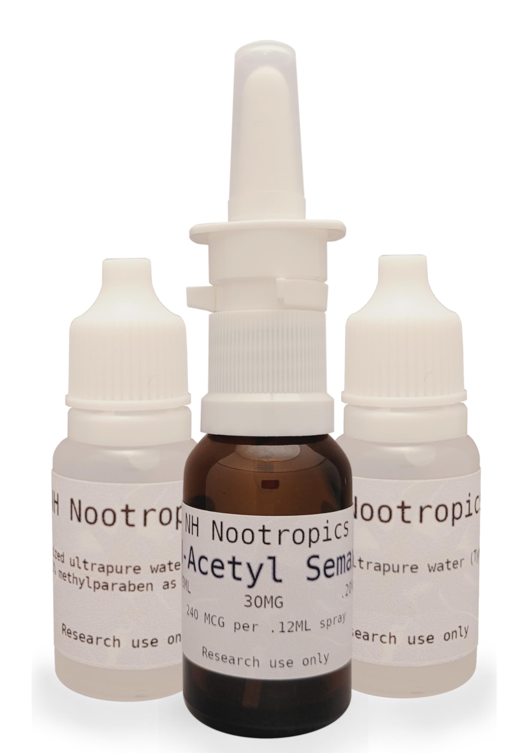 NH Nootropics N-Acetyl Semax .20% (240mcg/spray) - 30mg, 15ml