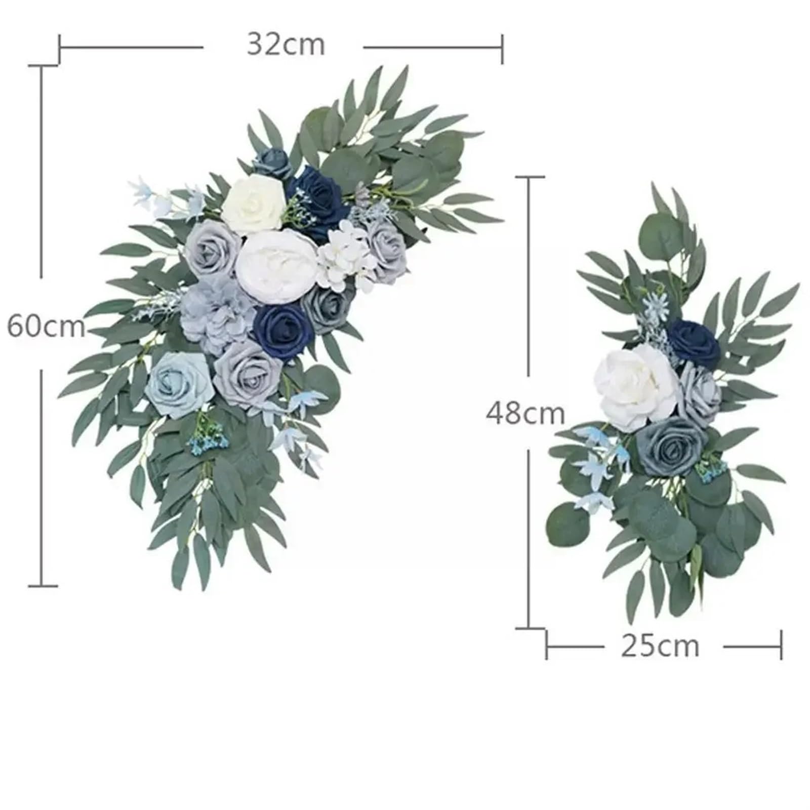 künstlicher Hochzeitsbogen Blumen Kit Hochzeits-Willkommensschild Künstliche Rosen-Blumengirlande for Waldhochzeitsbogen-Blumen-Landhintergrund-Dekore(E)