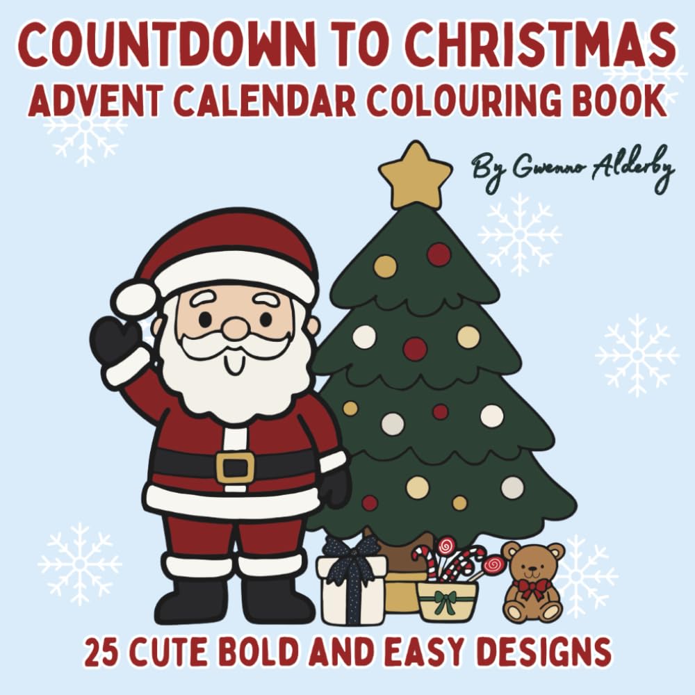 Countdown to Christmas Advent Calendar: Colouring Book
