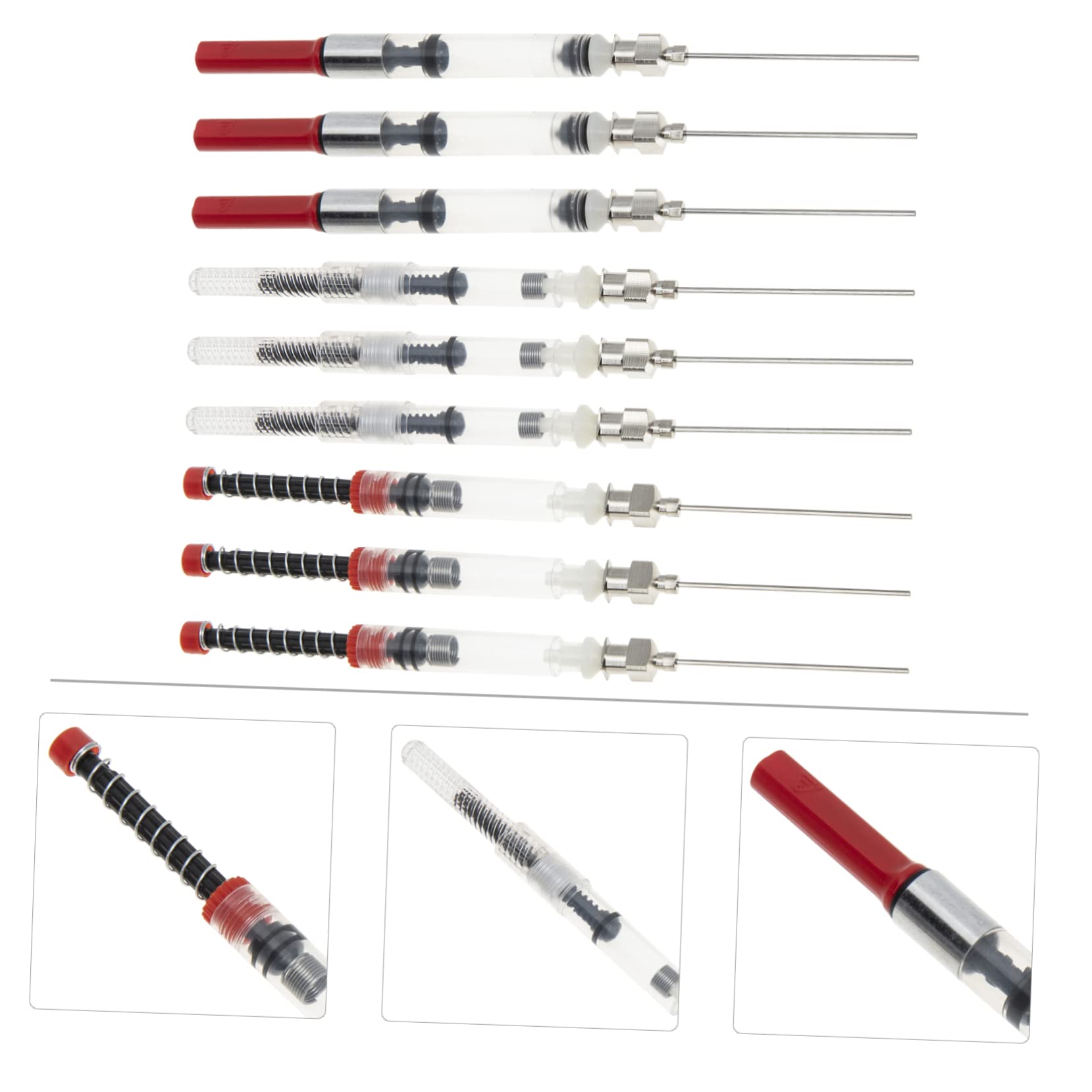 TEHAUX 36stücke Teiliges Tintenabsorbierer Für Füllfederhalter Metallische Transparente Und Elastische Für Schüler Und Büroanwendungen Langlebig Und Wiederverwendbar