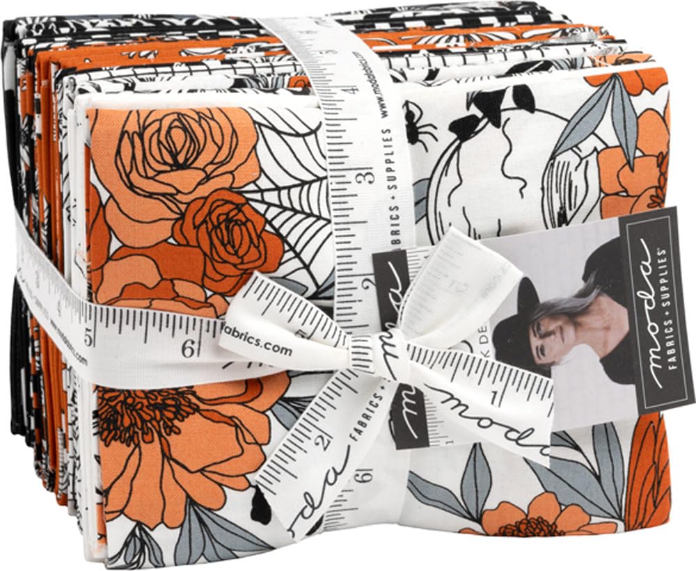 Moda Fabrics Alli K Design 11540AB - Paquete de retales gruesos de color negro