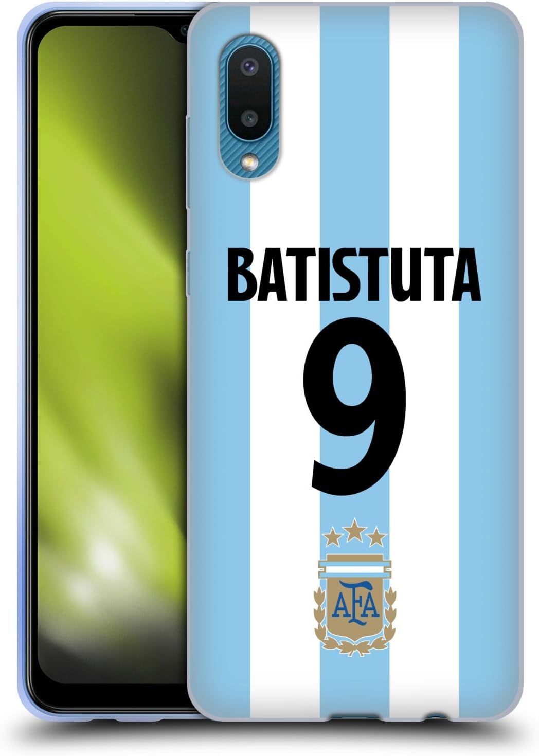 Head Case Designs Officially Licensed Argentina National Football Team Gabriel Batistuta 2024/25 Player Home Kit 2nd Group Gel Case Compatible With Samsung Galaxy A02/M02 (2021)