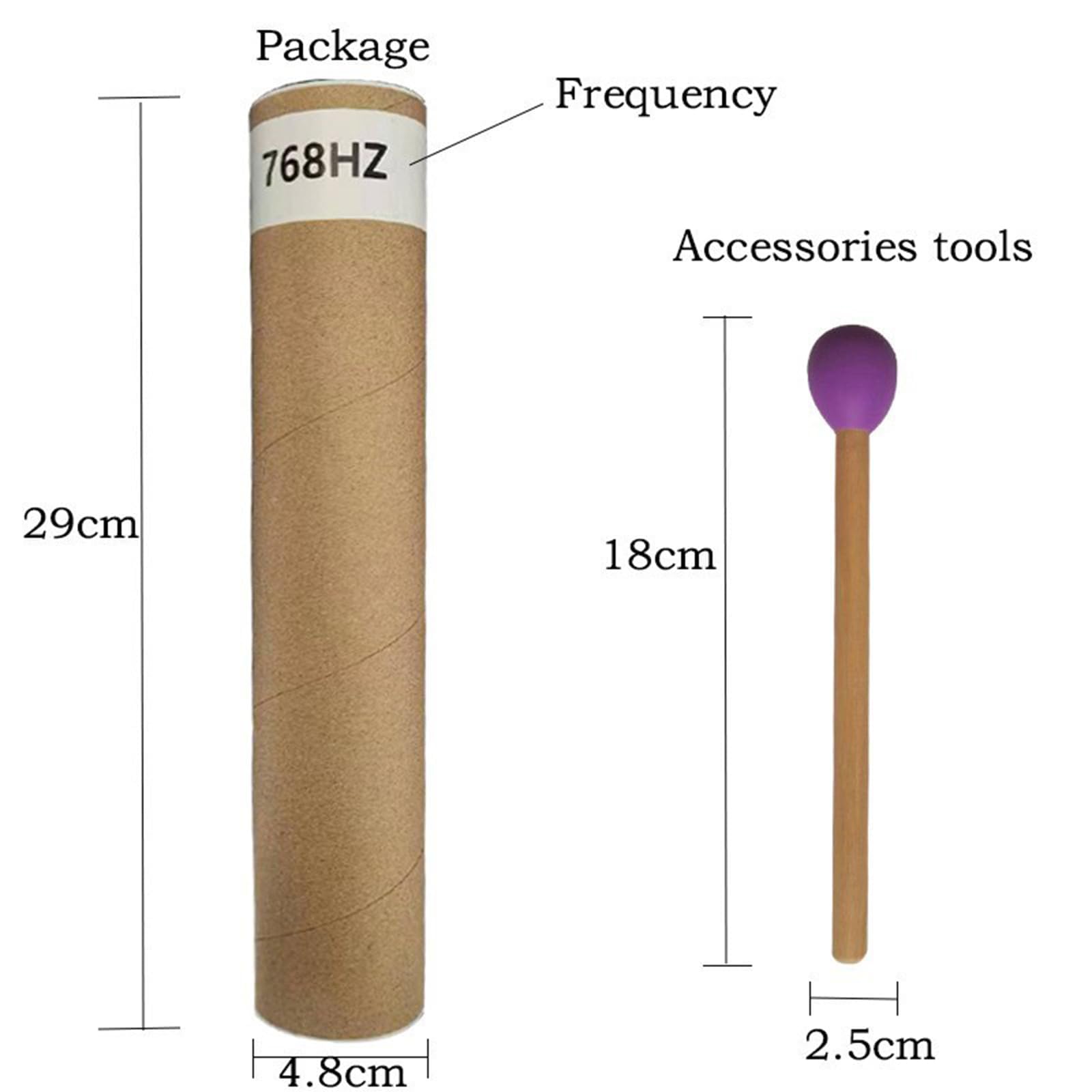 Set di strumenti a percussione a mano con tubo Wah-Wah in alluminio, multifrequenza per musicoterapia e meditazione, guarigione del suono e relax personale