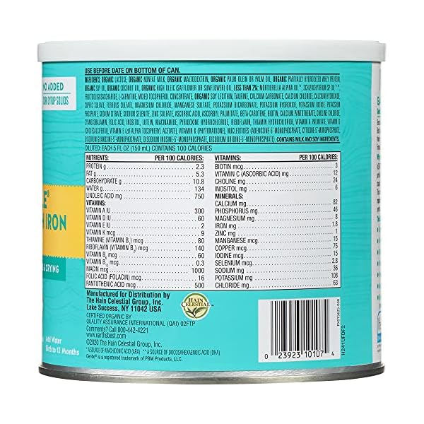 Earths-Best-Organic-Gentle-Infant-Powder-Formula-with-Iron-Easy-To-Digest-Proteins-21-oz Earth's Best Organic Baby Formula for Babies 0-12 Months, Powdered Milk-Based Gentle Formula with Iron and Easy to Digest Proteins, 21 oz Formula Container