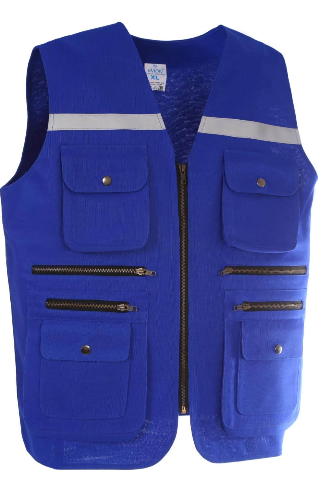 EVION Reflective Safety Jacket RBF-02 in Royal Blue Colour high visibility Jacket for construction worker, Engineers, traffic safety, Running, Walking, Cycling, Crime branch etc (XL) (B0BWYKCBBB) Amazon Price History, Amazon Price Tracker