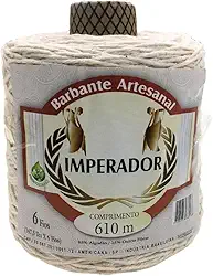 Barbante Colorido Imperador Fio 6 para Crochê e Tricô (CRU)