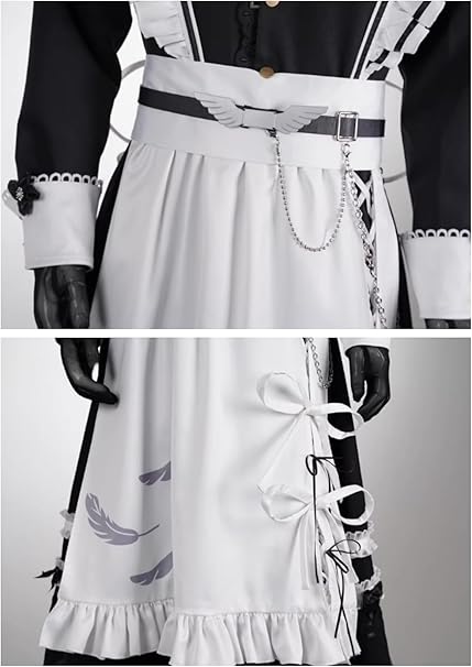 叶　コスプレ衣装+ウィッグ+アクセ Amazon.co.jp: [DOKITOKI] 叶 コスプレ 衣装 メイド服 YouTuber