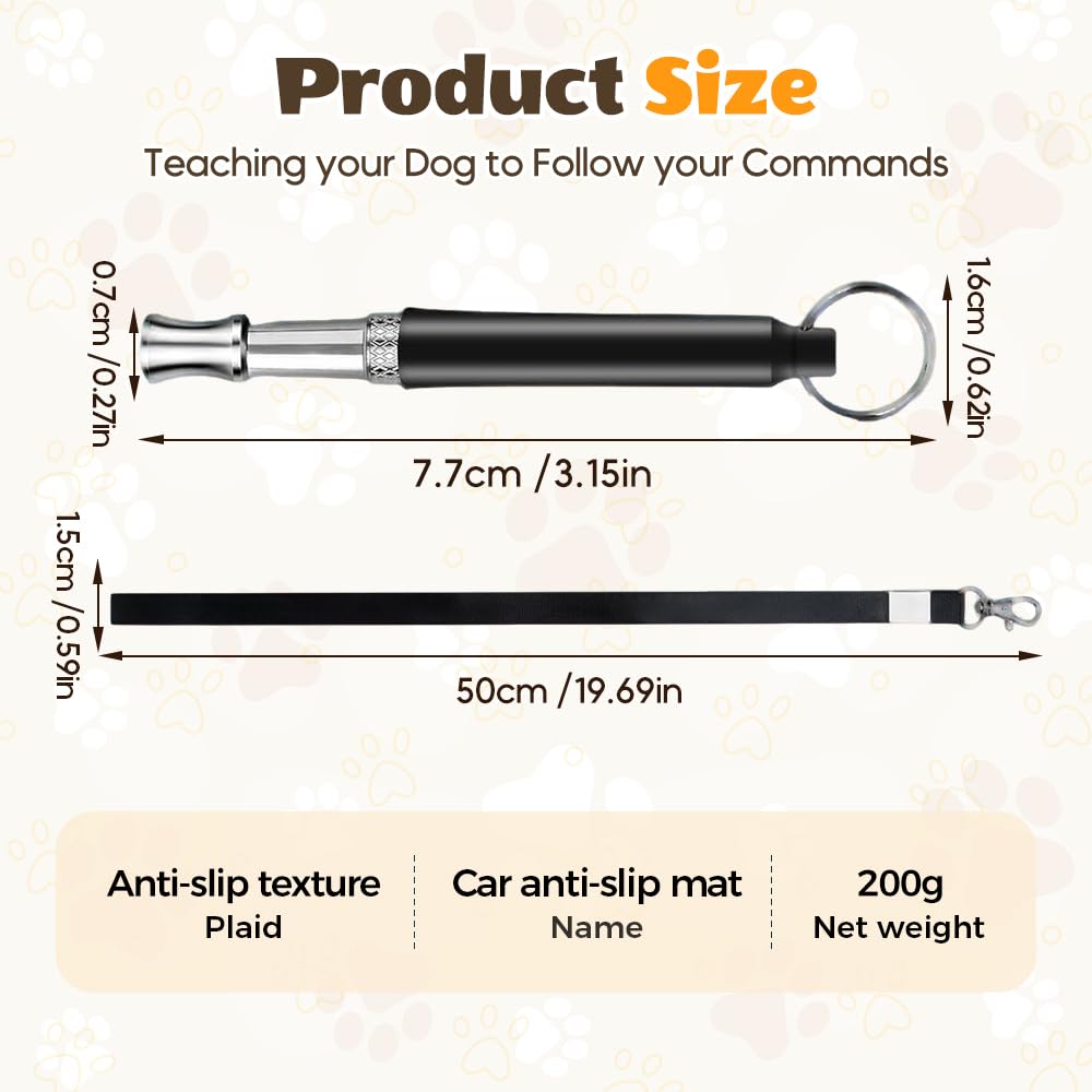 Sifflet professionnel de dressage de chien pour appeler vos chiens, sifflets pour faire venir les chiens à vous, ultrasons réglables et silencieux que seuls les chiens peuvent entendre, sifflet de