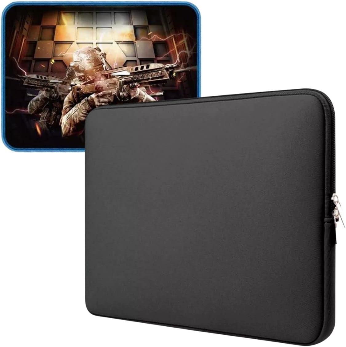 Capa para notebook luva case 14" polegadas preta e Mouse Pad base ...
