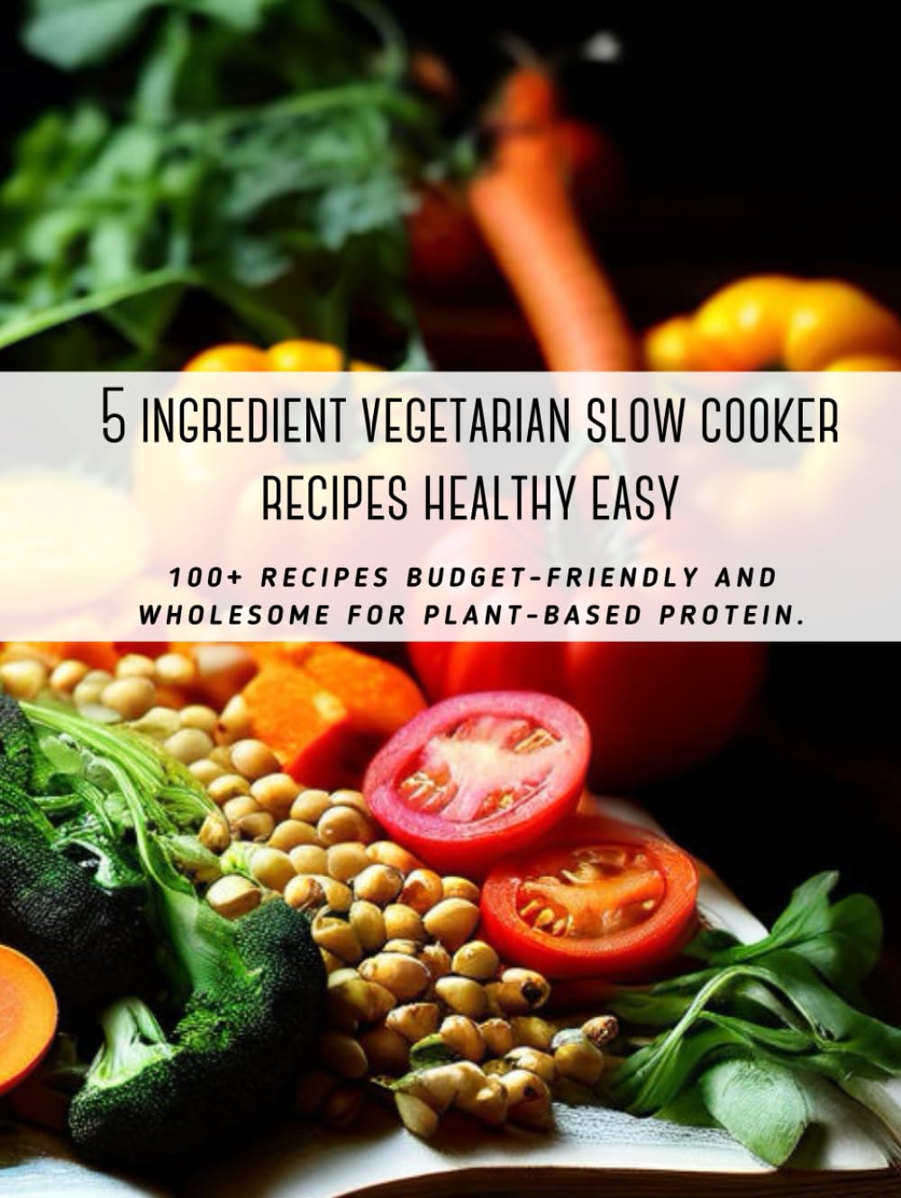 5 ingredient vegetarian slow cooker recipes healthy easy: 100+ recipes budget-friendly and wholesome for plant-based protein.