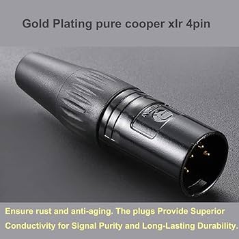 3倍 (分割出品) XLR4pinケーブル Amazon | LyxPro 4チャンネル 3ピン マルチネットワーク XLR