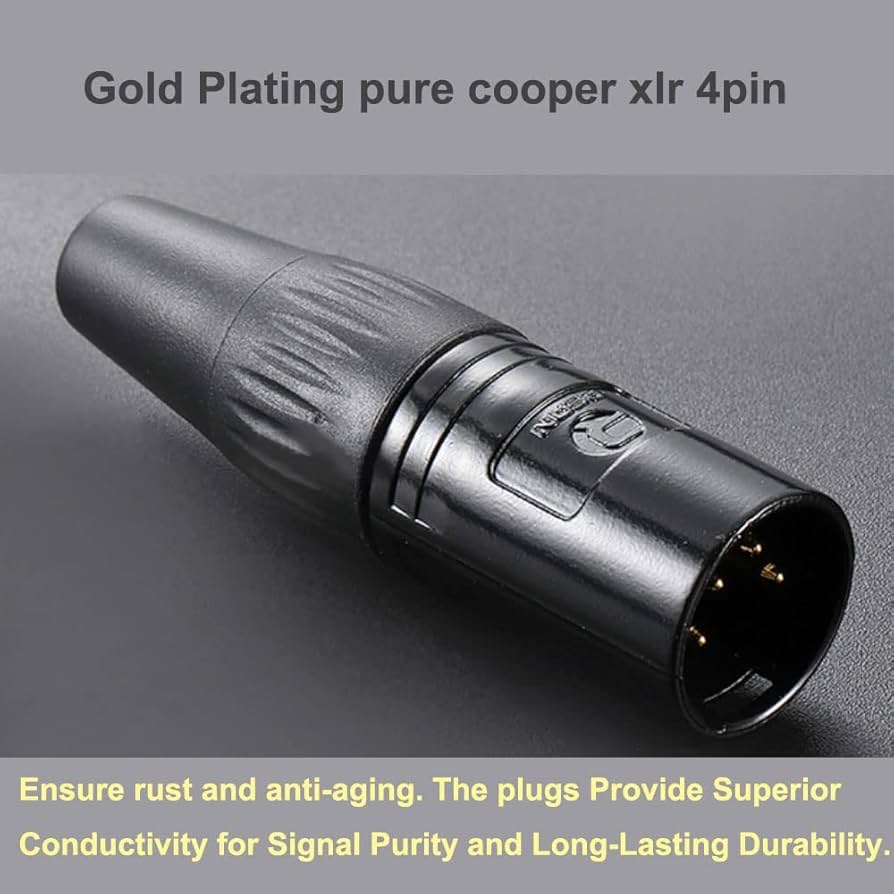 Amazon.co.jp: ipovoq 4 pin xlr to 3.5 mm ケーブル 3.5 mm to