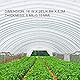 VEVOR PE Gewächshausfolie 4,8 M Länge x 8,5 M Breite Transparent Treibhausfolien, 0,15 mm Dicke Folientunnel, reißfeste Gartenfolien aus Polyethylen als Plastikfolien für Abdeckungen im Außenbereich