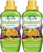 Espoma 8 Ounce Concentrated Organic Indoor Plant Food - Indoor Plant Fertilizer for Large & Small Plants Like Pothos, Fiddle Leaf Fig, Monstera, Snake & Palms - Pack of 2