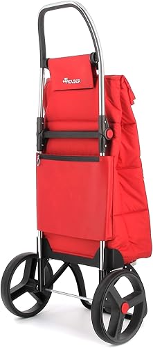 Vista 52 de ROLSER Carrito de compras plegable con ruedas Carro plegable personal plegable para comestibles Duradero y portátil Verde