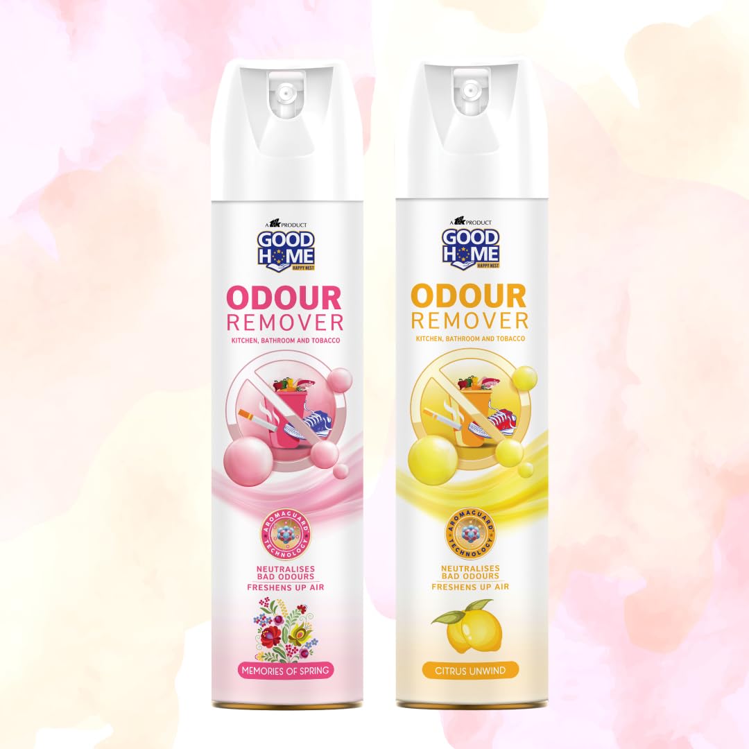 Good Home Odour Remover Citrus Unwind and Memories of Springs - Pack of 2