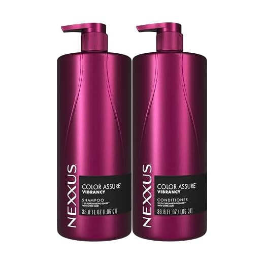 Nexxus Color Assure Color Care 2 Count for Vibrancy Shampoo, Conditioner Color Treated Hair Powered by Chromabond Sealer with Citric Acid 33.8 fl oz