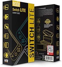 Orzly Funda de Transporte para Nintendo Switch Lite, Protectora Funda Dura de Viaje para Llevar la Consola Nintendo Switch Lite y Sus Accesorios
