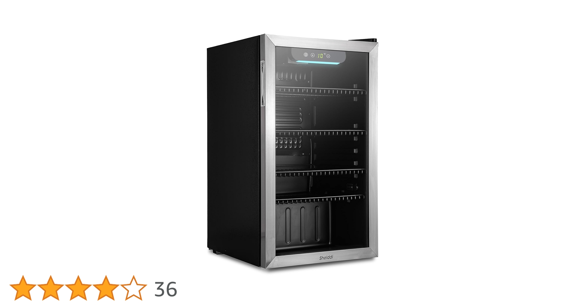 Amazon | Shelddi 冷蔵庫 93L おしゃれ コンプレッサー式 小型
