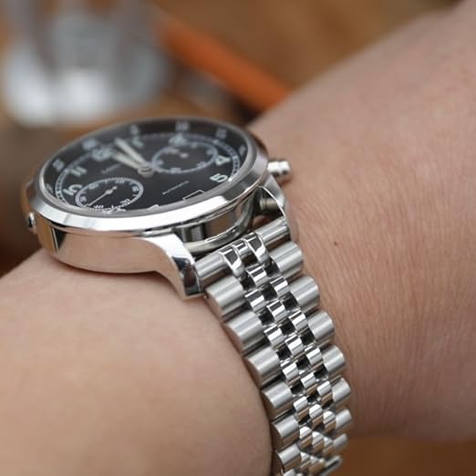 Accessori Orologio Cinturino Orologio In Acciaio Inox 316L - Chiusura Deployante, Larghezze 18-24 Mm Cinturini Per Orologi In Metallo - Foto 6