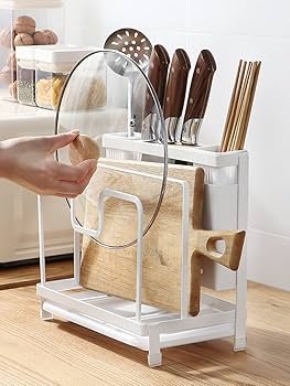 まな板スタンド 包丁立て 鍋蓋スタンド お箸立て - 多機能キッチン用収納 Amazon｜YTOPRO まな板スタンド 包丁立て 箸立て 鍋蓋スタンド